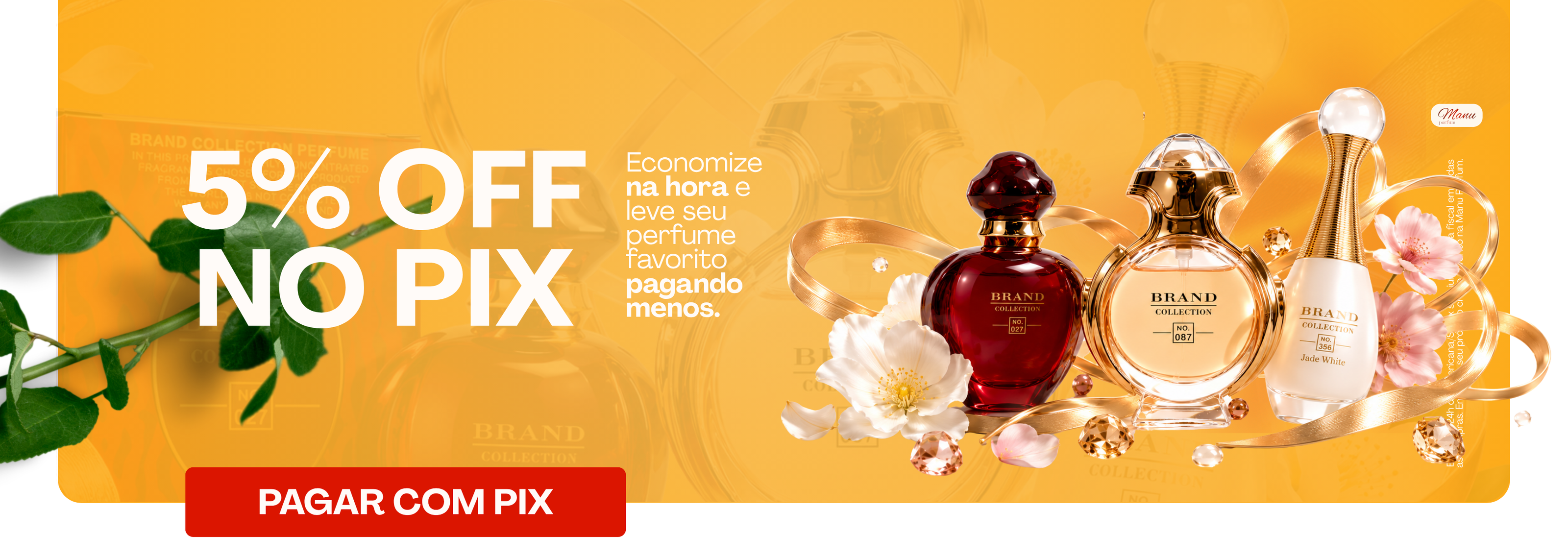5% OFF no Pix — economize e leve seu perfume favorito pagando menos